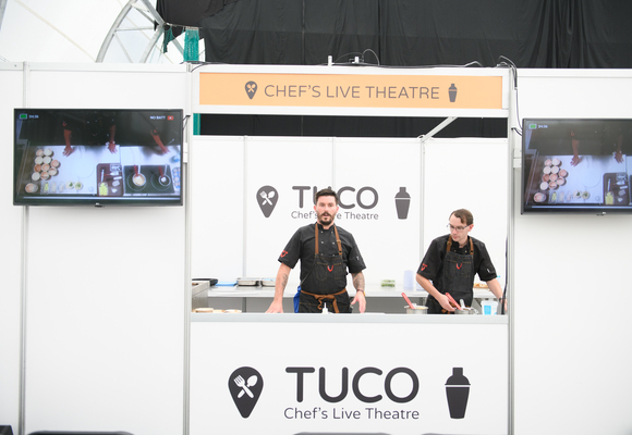 picture of chefs cooking at an event